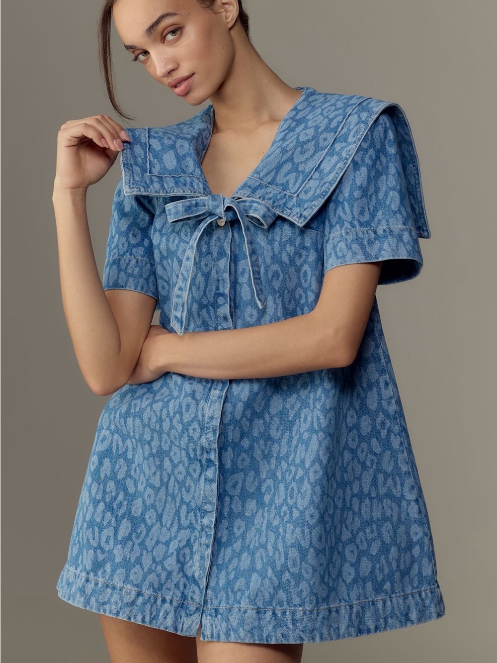 Damson Madder Goldie Denim Swing Dress
